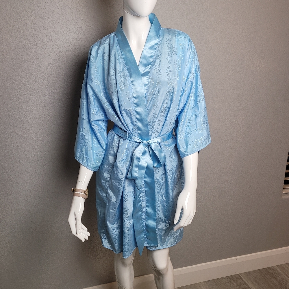 La Nuit intimates blue robe Size M
